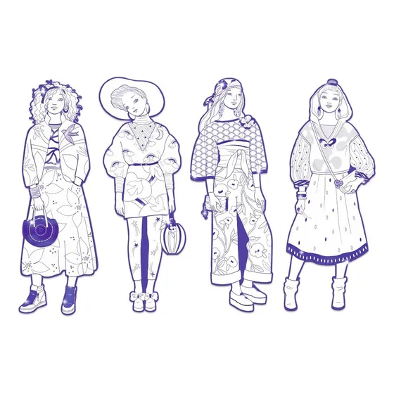 Laminas Para Colorear Fashion Djeco