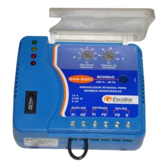 Controlador Arrancador Integral Bombas 14a 2hp 220v Gam-b220