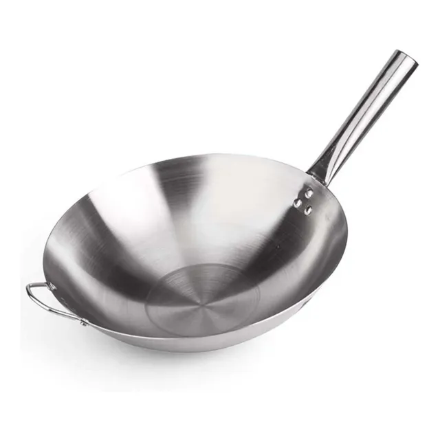 Wok Chifero Numero 30 Cm De Acero Inoxidable Nueva