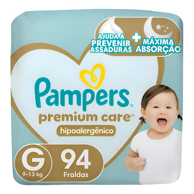 Fralda Pampers Premium Care Tamanho G 94 Unidades