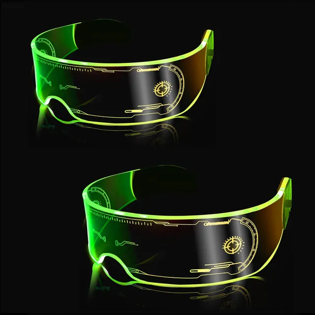 Lentes Led Con Luz Para Fiesta, Gafas Led, Lentes Tecnológicos Para Cosplay, Festivales, Halloween, Bares Y Fiestas