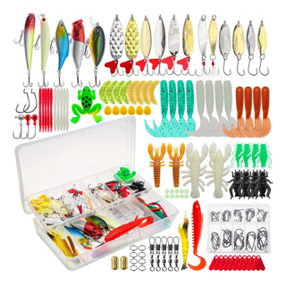 181 Pcs Kit De Cebos De Señuelos De Pesca Lure Profesional 181 Pcs Kit De Cebos De Señuelos De Pesca Lure Profesional