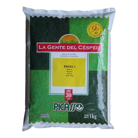 Semillas Cesped Ryegras Perenne Premium Excel I 1kg Picasso