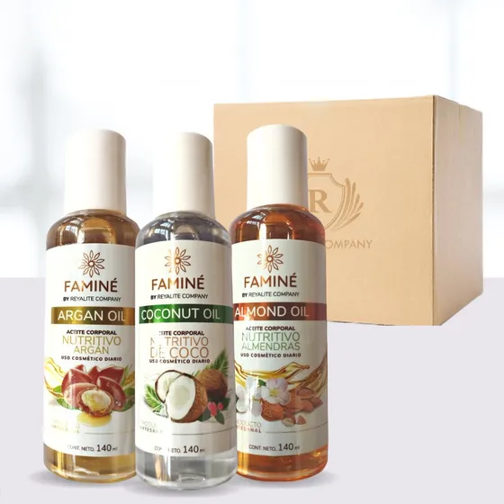 Aceite Almendra, Coco Y Argán - Caja De 24 Unidades De 140ml