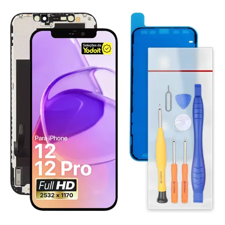 Tela Compativel iPhone 12 /12 Pro Lcd Incell Full-hd Display Preto