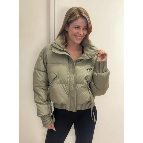 Campera Puffer Dama Nylon Corta 33c-013 Talles M Al 2xl
