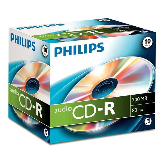 Disco virgem CD-R Philips de 52x por 50 unidades