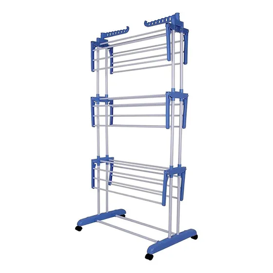 Tendederos Ropa Plegable Secador De Ropa Plegable Arcashopping Tendedero Secador Ropa Portatil Con Rueda 3 Niveles Tendedero De Ropa Metalico Secador De Ropa Vertical