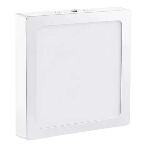 Foco Led Panel Plafon Sobrepuesto Cuadrado 18w Luz Fria Estructura Blanco