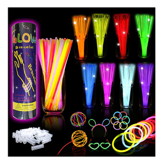 100 Pulsera Fluor Neon, Para Cumpleaños O Fiesta Electronica 100 Pulsera Fluor Neon, Para Cumpleaños O Fiesta Electronica