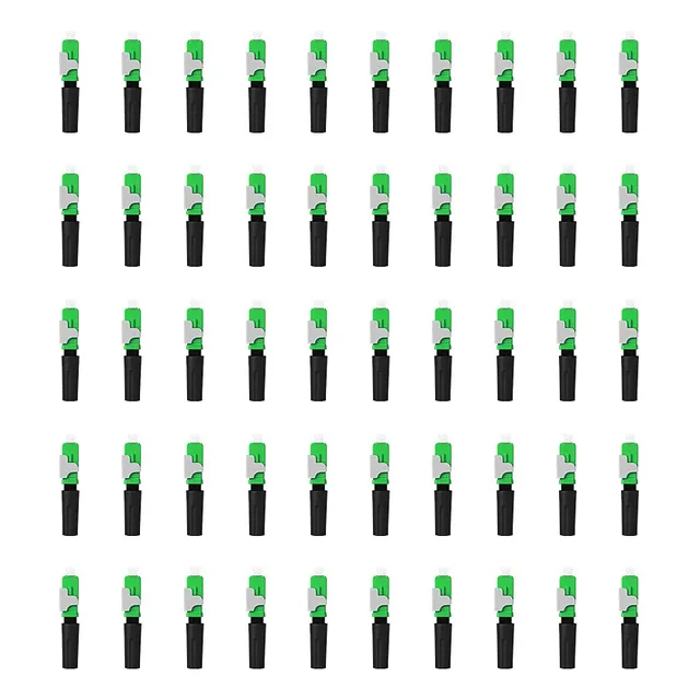 Acoplador Rápido De Fibra Óptica Sc Apc Para Ftth 50 Piezas
