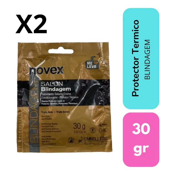 Protector Termico Novex Capilar Blindagem 30g Original 