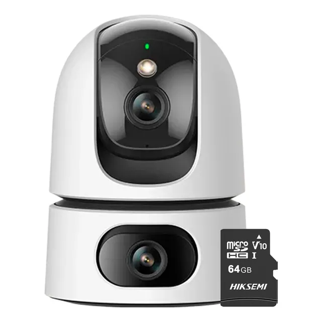 Imou & Cronos Cámara Ip Ranger Dual 10mp Ipcs2xn-plus-64 Wi-fi Full Color Con Inteligencia Artificial Visión Nocturna + Microfono Y Altavoz Integrados Dht0150052 + Almacenamiento Microsd 64gb