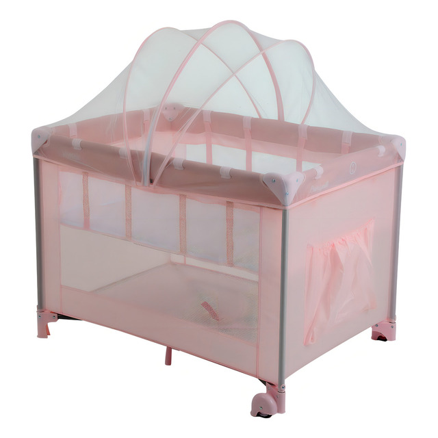 Berço Desmontável Portátil Serenata Pink Burigotto Até 15 Kg Desenho Do Tecido Liso Berço Desmontável Portátil Serenata Pink Burigotto Até 15 Kg Desenho Do Tecido Liso