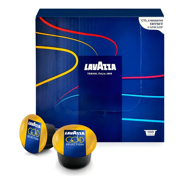 Cápsula Café Lavazza Gold Selection, 100 Piezas Maquina Blue