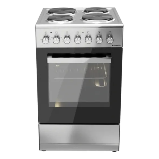 Cocina James Electrica C-801 A Rtks Inox  4 Discos Kirkor - 