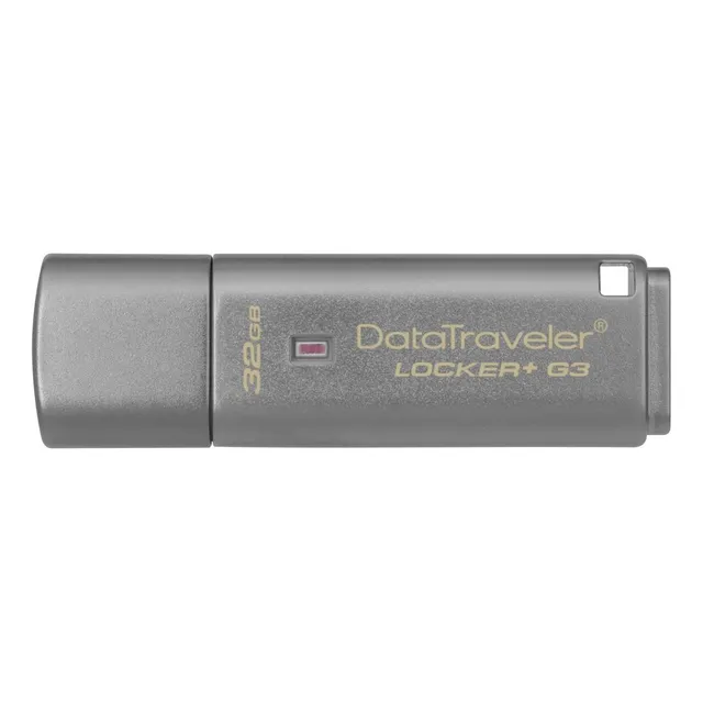 Memoria USB Kingston DataTraveler Locker+ G3 DTLPG3 32GB 3.0 plateado