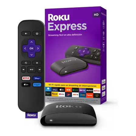 Roku Express Hd 3960 Streaming | Dispositivo Wifi Electrónico Para Convertir Tv En Smart Tv Con Escucha Privada - Alternativa A Tv Stick, Android Box Tv - Chromecast Tv Box Negro Estándar