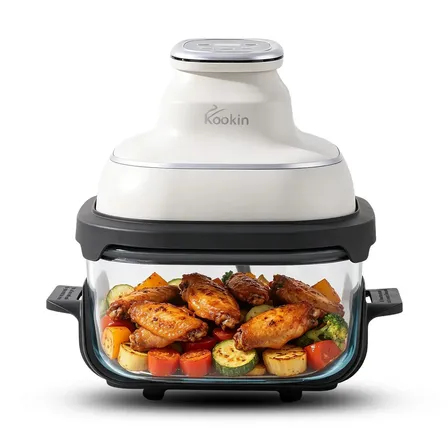 Air Fryer Kookin CrisPro de 4.2L Com Recipiente de Vidro e Painel Digital