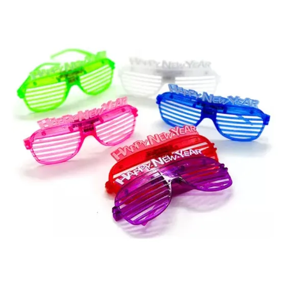 Lentes Año Nuevo Led Con Luces X 6 Unidades