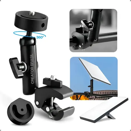Suporte Starlink Mini Grampo Gen4 Gen5 Geração Rotação 360° Preto