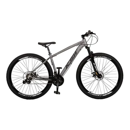 Bicicleta Aro 29 Ksw Xlt 100 21 Marchas Câmbio Shimano Freio a Disco Cor Grafite com Preto Tamanho do quadro 17
