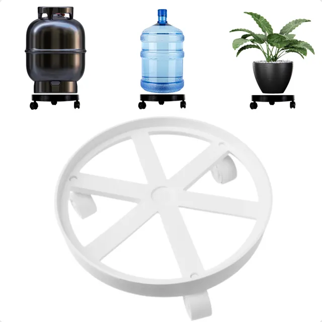 Suporte Para Botijão De Gás Com Rodinha Vasos Plantas 55kg