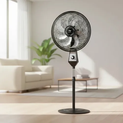 Ventilador Parede Zellox Turbo 5 Pás 200W Bivolt 55cm Grade