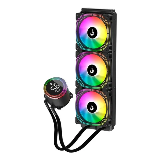 Water Cooler Rise Mode Aura Ice Black Argb, 360mm, Amd/intel, Preto - Rm-waib-06-argb