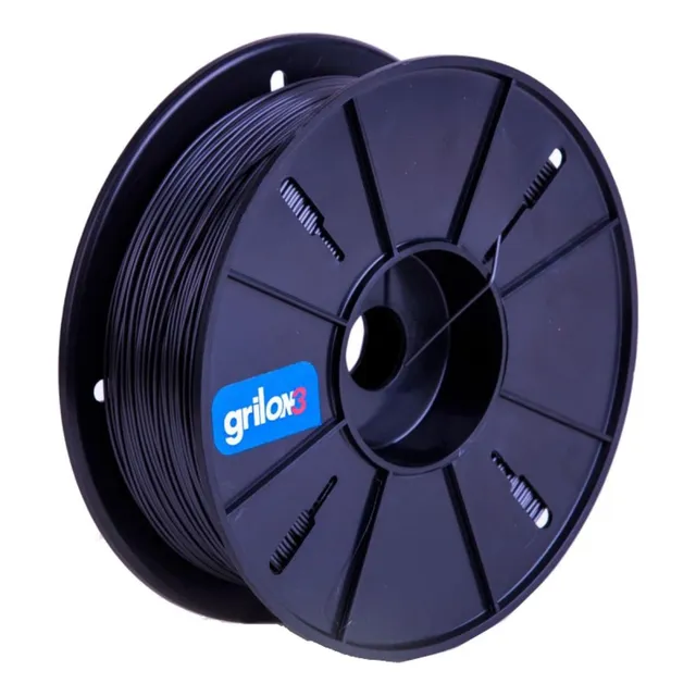 Filamento 3D Grilon3 PETG de 1.75mm y 1kg gris acero