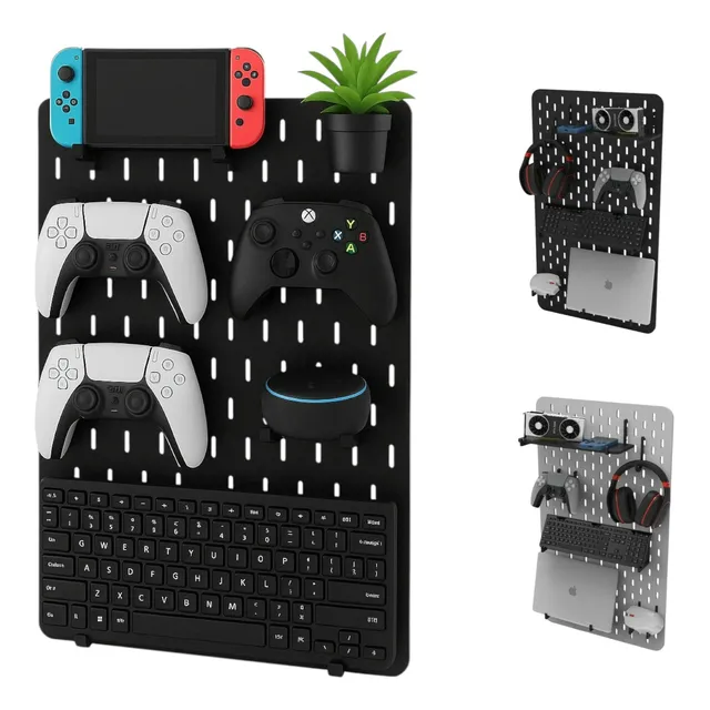 Pegboard Premium Mdf Setup Gamer Home Office Preto Top Full Pegboard Premium Mdf Setup Gamer Home Office Preto Top Full
