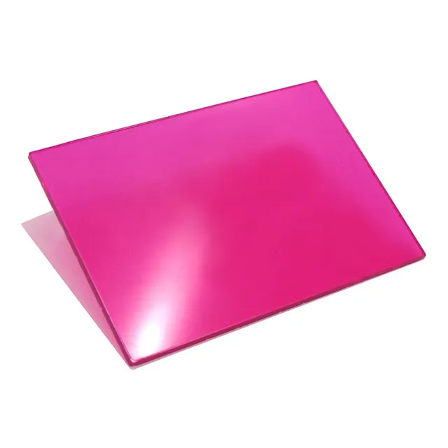Chapa Acrílico Colorido Rosa Transp 50cmx50cm 2mm - Full