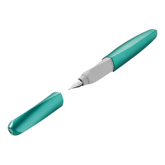 Lapicera Pluma Fuente Pelikan Twist - Cold Alaska Invalesco Tinta Azul Exterior Turquesa