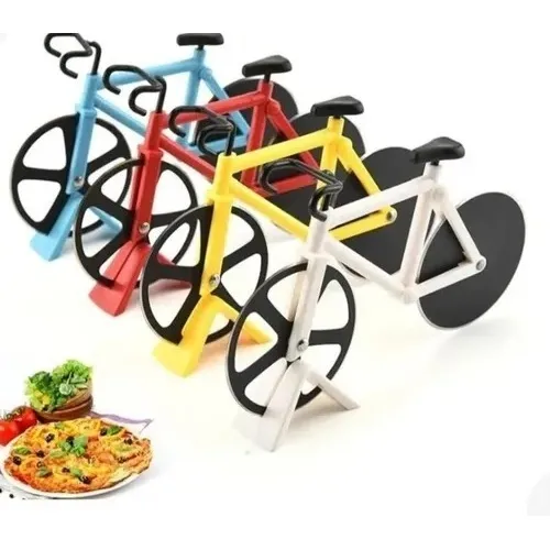 Corta Pizza Bicicleta Rebanador Multiuso Masas.
