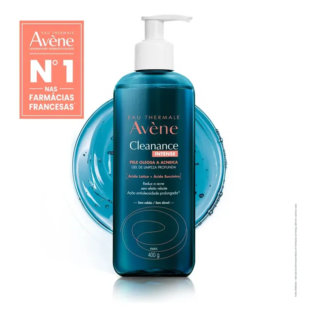 Gel de Limpeza Facial Avène Cleanance Intense Pele Oleosa 400g
