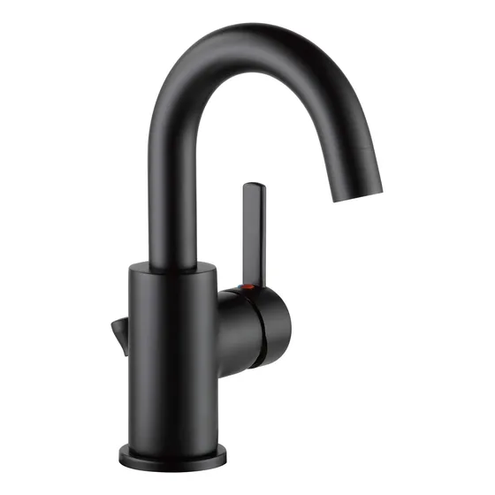 Lavabo Mango Unico Color Negro Mate