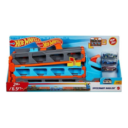Hot Wheels City Guincho Pista Corridas Speedway Hauler Gvg37 Cor Colorido Hot Wheels City Guincho Pista Corridas Speedway Hauler Gvg37 Cor Colorido