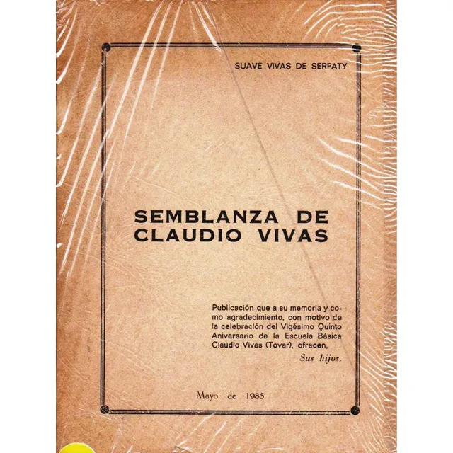 Semblanza De Claudio Vivas Caracas 1985