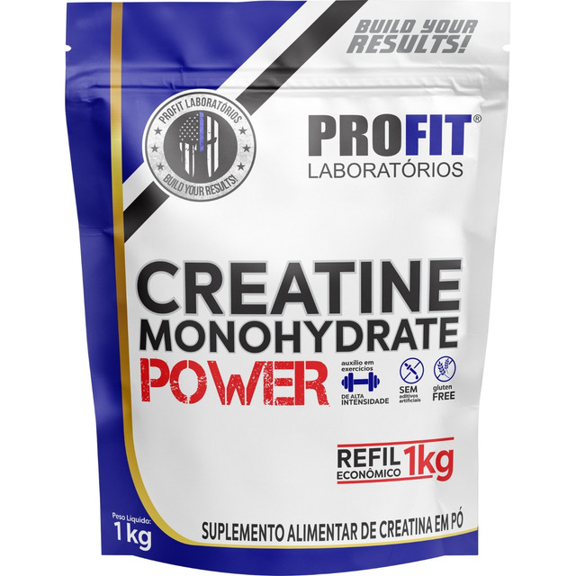 Creatina Monohydrate Power Em Pó Refil 1000g Profit Sem Sabor Creatina Monohydrate Power Em Pó Refil 1000g Profit Sem Sabor