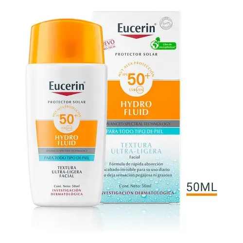 Protector Solar Facial Hydro Fluid Fps50+ Contiene 50Ml Eucerin | Cuotas sin interés