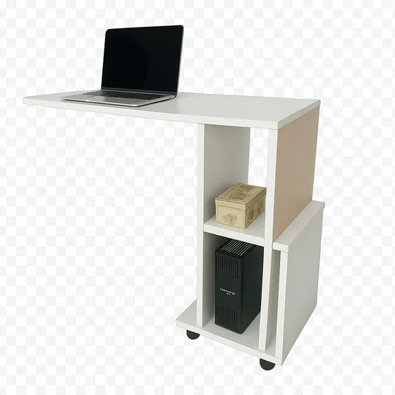 Mesa Auxiliar Plegable Para Cama Ruedas/ Desayunador Móvil