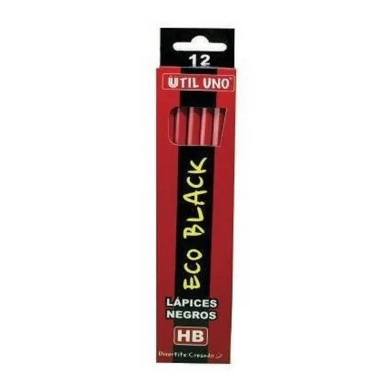 Lapices Negros Util Uno Hb. Eco Black. Caja X 12 Unidades