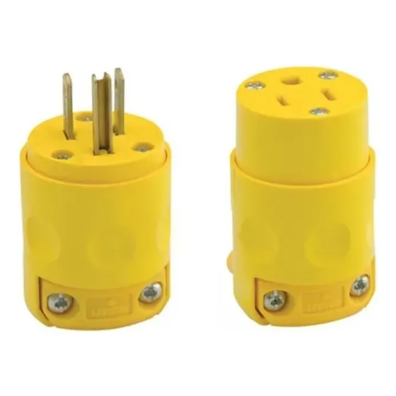 20 Conectores Y Clavijas Amarillo 15a 125v 515cv 2p Leviton