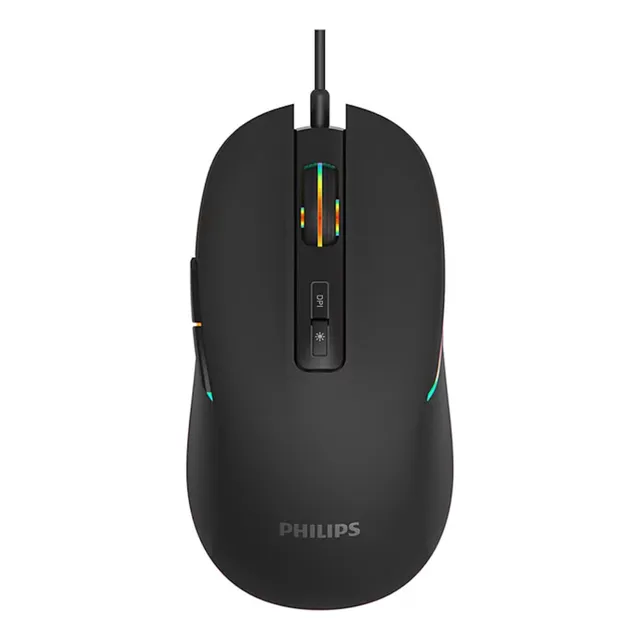 Mouse Gaming Philips G414 3600dpi Iluminación Rgb Negro