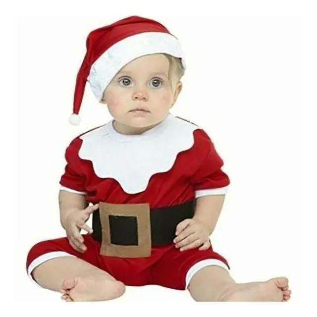 Disfraz Bebe Papa Noel Navidad Body Gorrito Verano Book Foto
