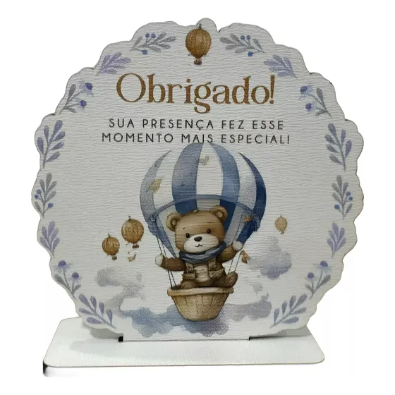 30 Lembrancinha Chá Revelação Mdf Chá De Bebê Bebe Lembrança
