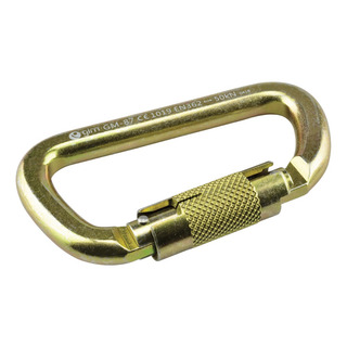 Mosqueton De Acero Tipo D Con Seguro 50kn Gm-87 Ecom Mosqueton De Acero Tipo D Con Seguro 50kn Gm-87 Ecom
