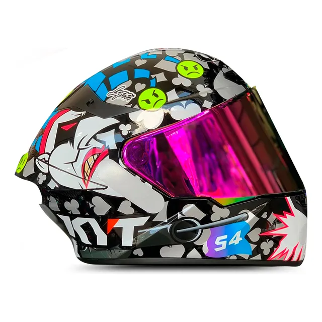 Capacete Kyt Tt Course Ricardo Rossi Coringa Koringa Joker