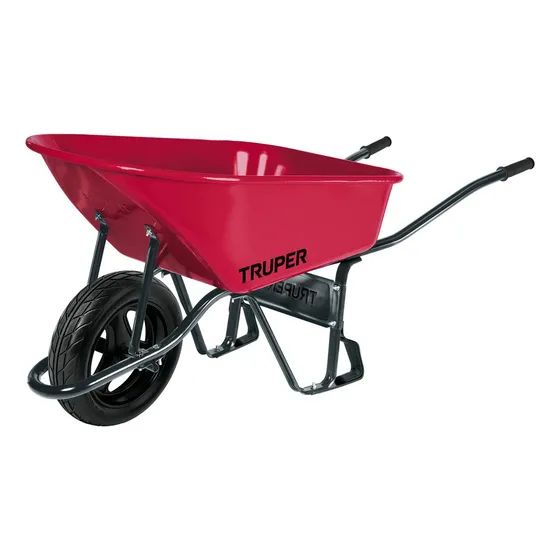 3 Pzas Carretilla 6 Ft3 Imponchable, Bastidor Tubular, Trupe