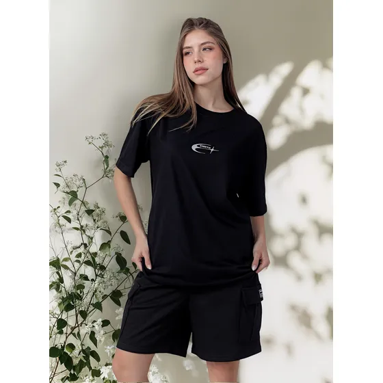 Remera Oversize De Algodon 100% Calidad Estampada Connected